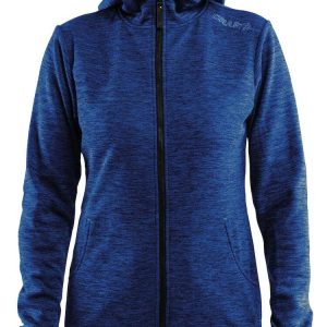 Women's Leisure Full Zip Hood - DEEP MELANGE
