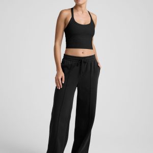 LuxeFleece? Pintuck Wide Leg Pant