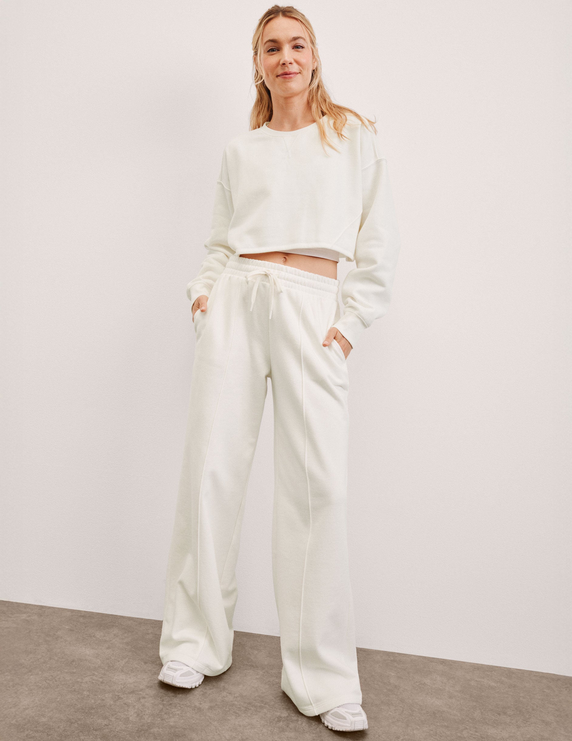 LuxeFleece? Pintuck Wide Leg Pant - Image 3