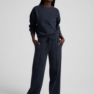 LuxeFleece? Pintuck Wide Leg Pant