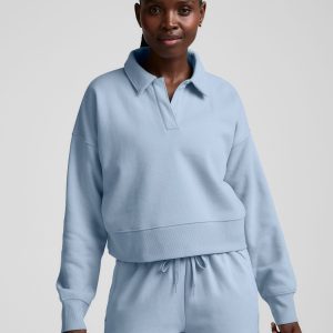 LuxeFleece? Collared Sweatshirt