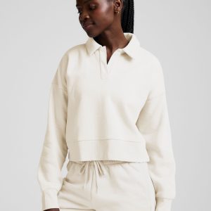 LuxeFleece? Collared Sweatshirt