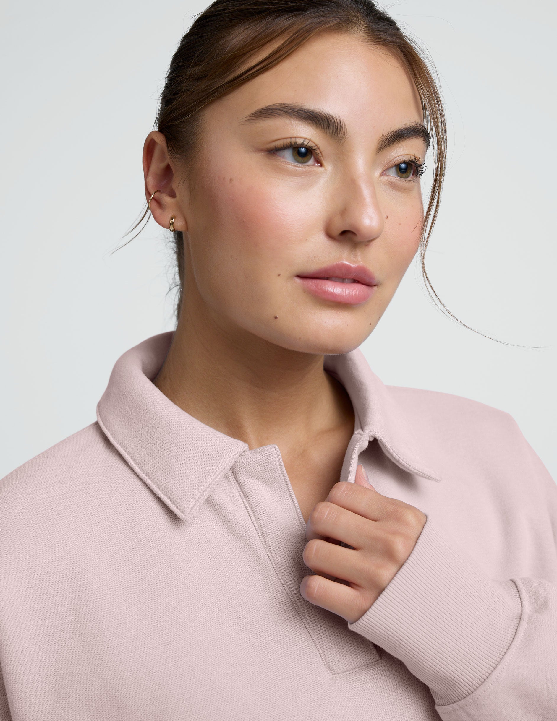 LuxeFleece? Collared Sweatshirt - Image 5
