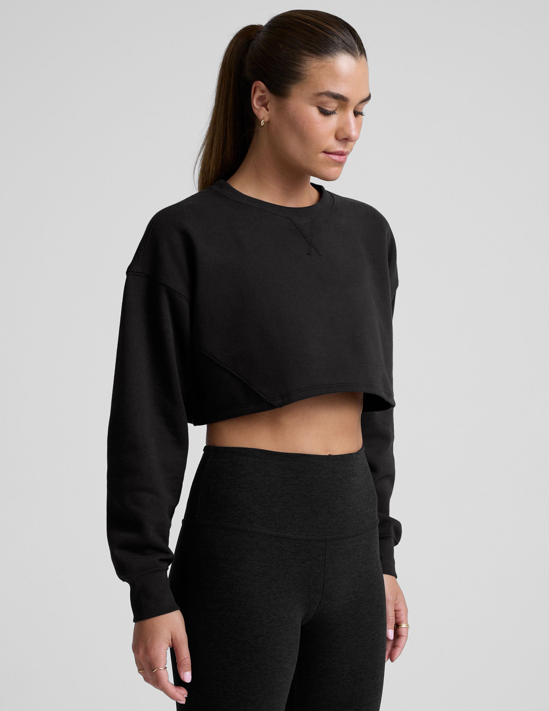 LuxeFleece? Cropped Sweatshirt - Image 2