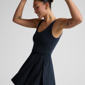 Score Pleated Dress