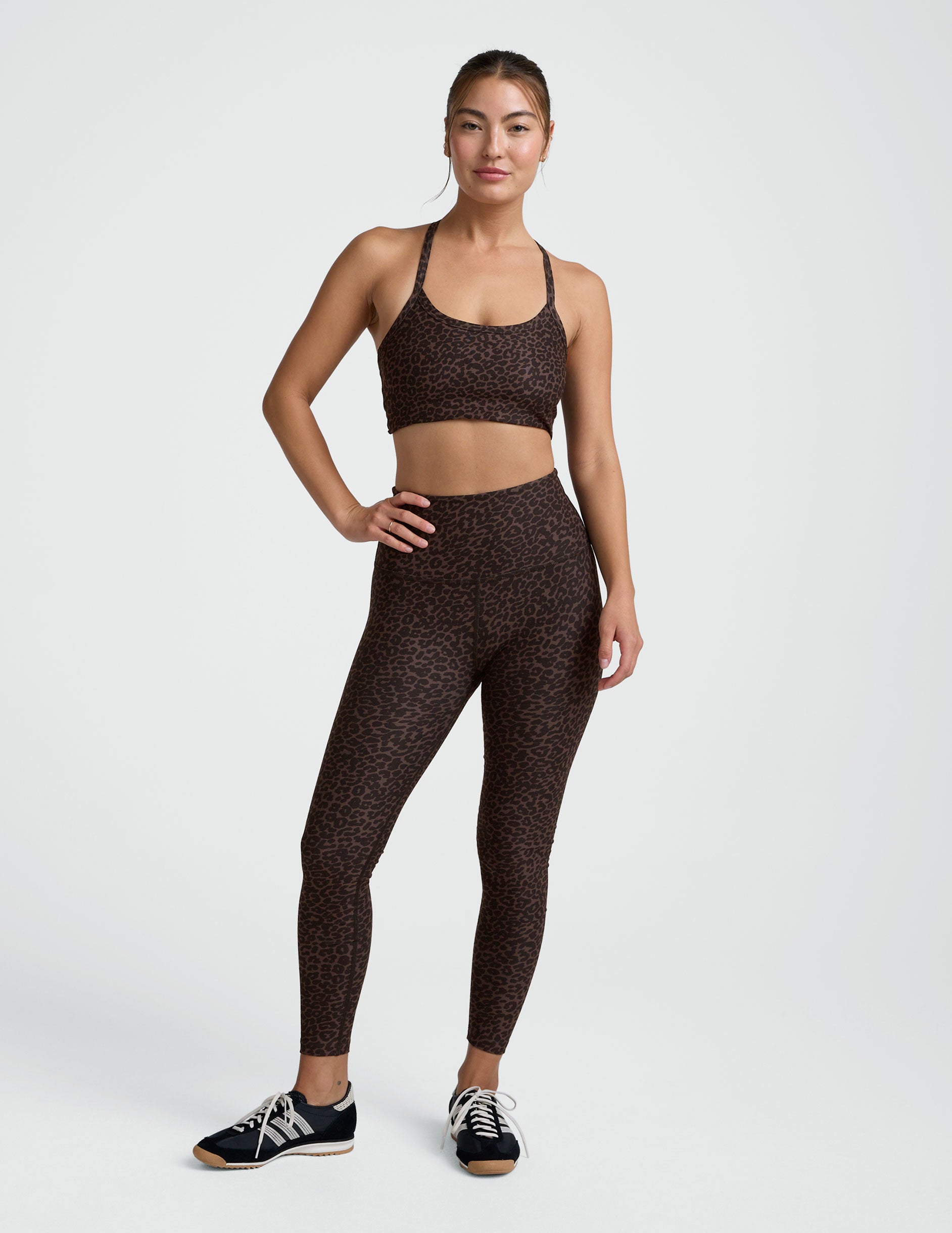 Espresso Leopard Softmark Slim Racerback Bra - Image 2