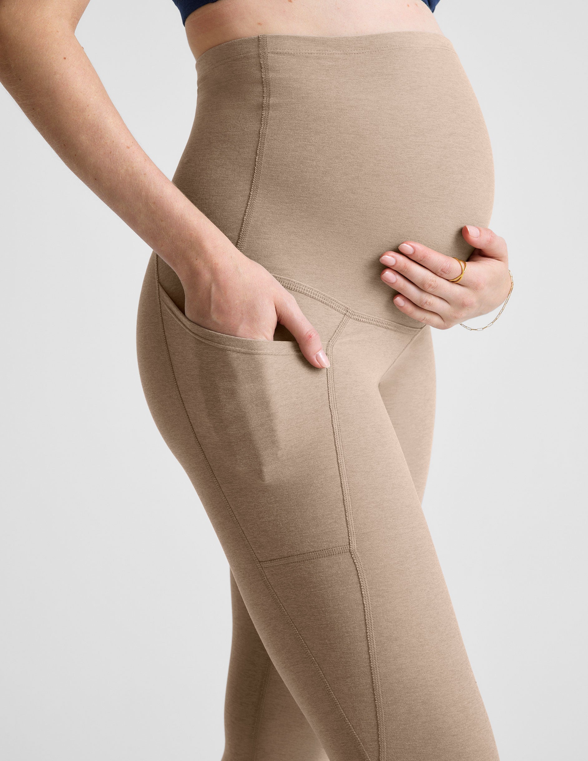 Spacedye? Love the Bump Maternity Pocket Midi Legging - Image 4
