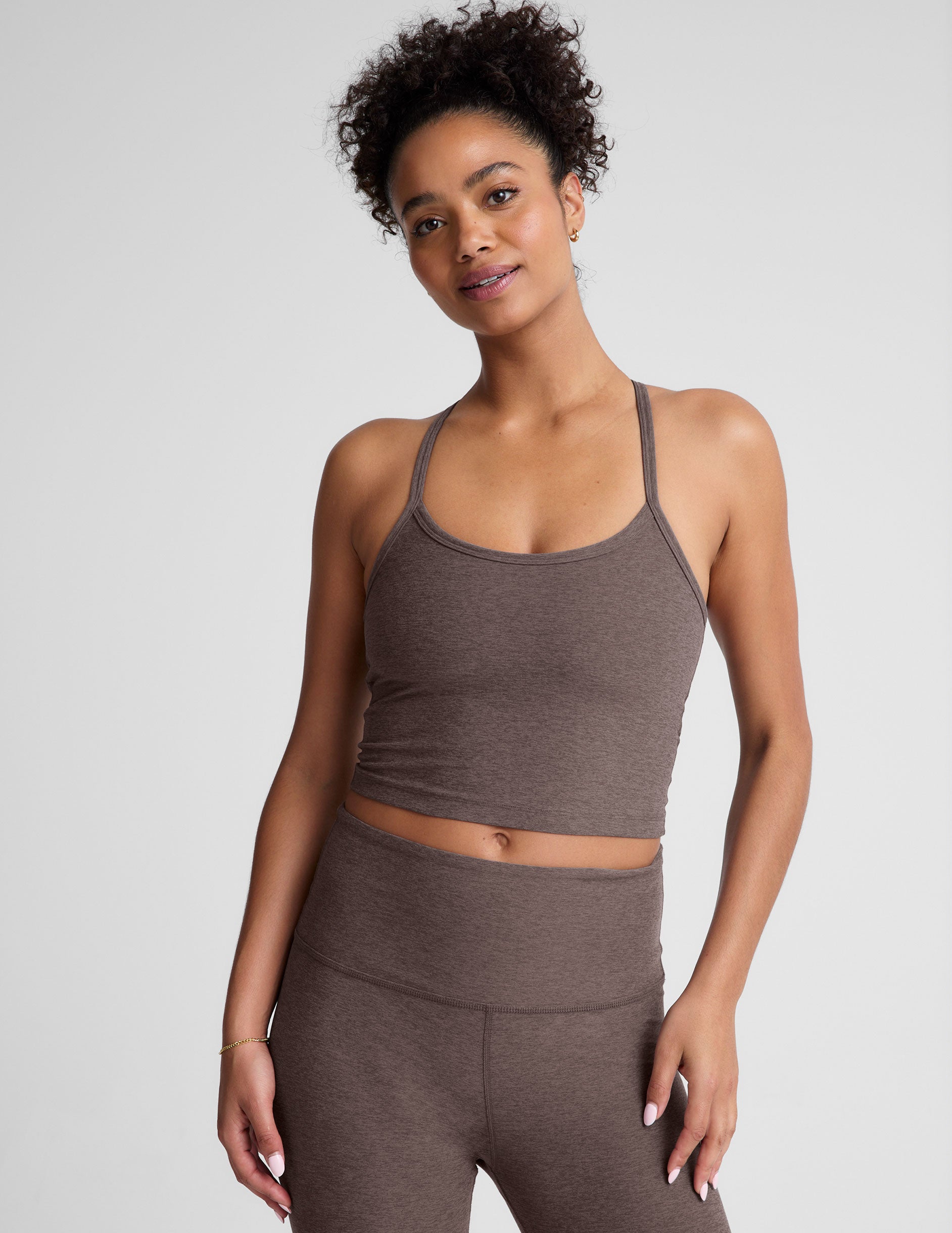 Spacedye? Slim Racerback Cropped Tank