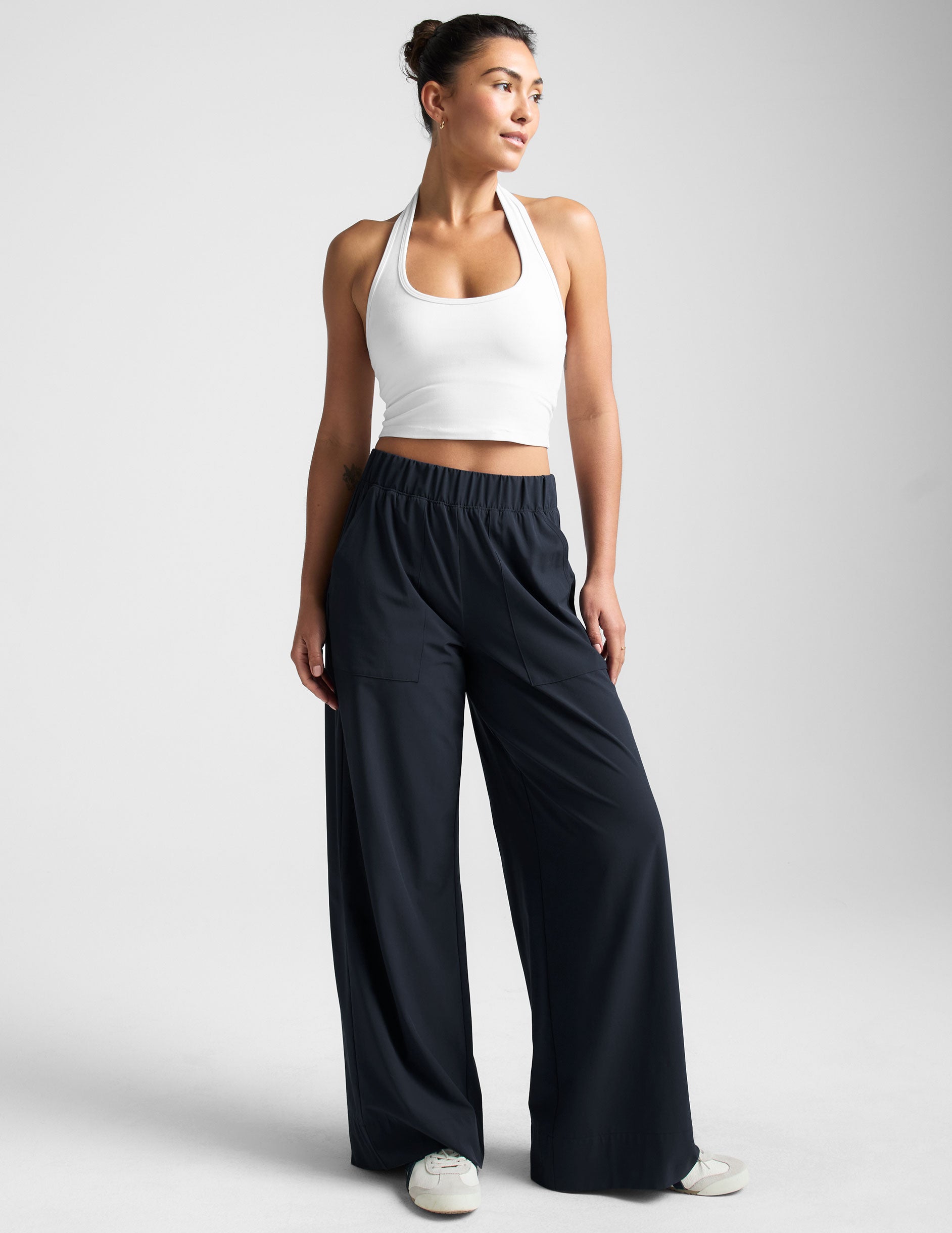 Spacedye? Well Rounded Cropped Halter Tank - Image 4