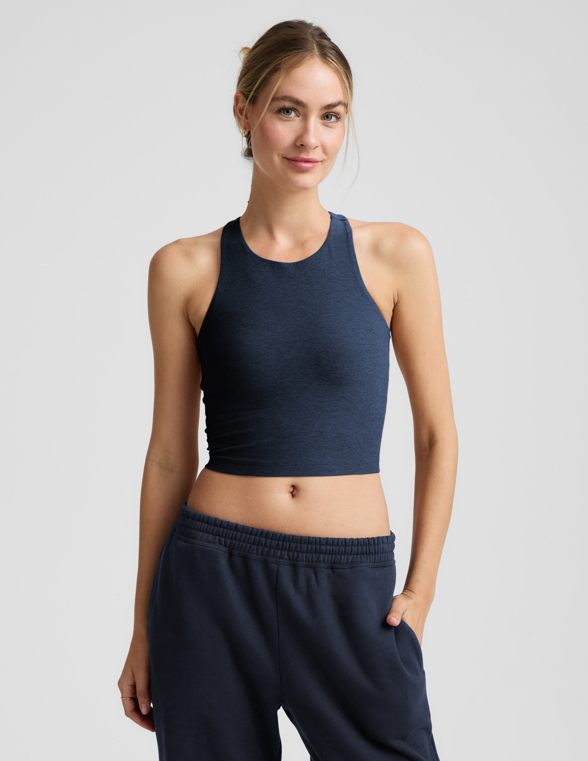 Spacedye? High Neck Cropped Tank