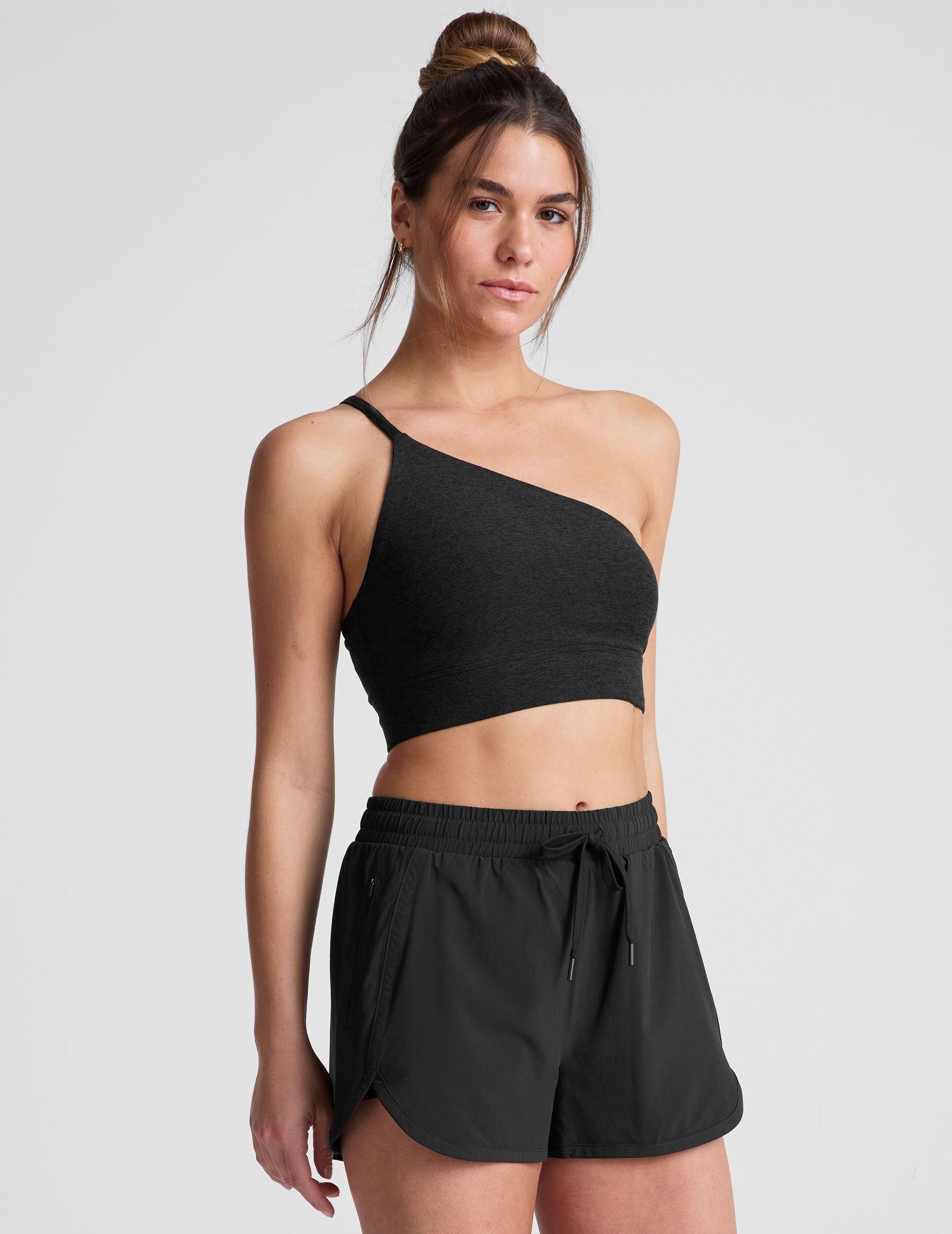 Spacedye? One Shoulder Long Line Bra - Image 2
