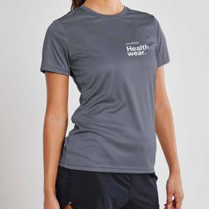 Women's Universal Healthwear Tech Tee  - DK GREY