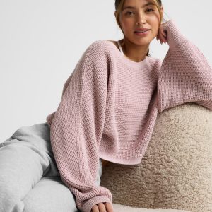 Ready For Barre Cropped Sweater