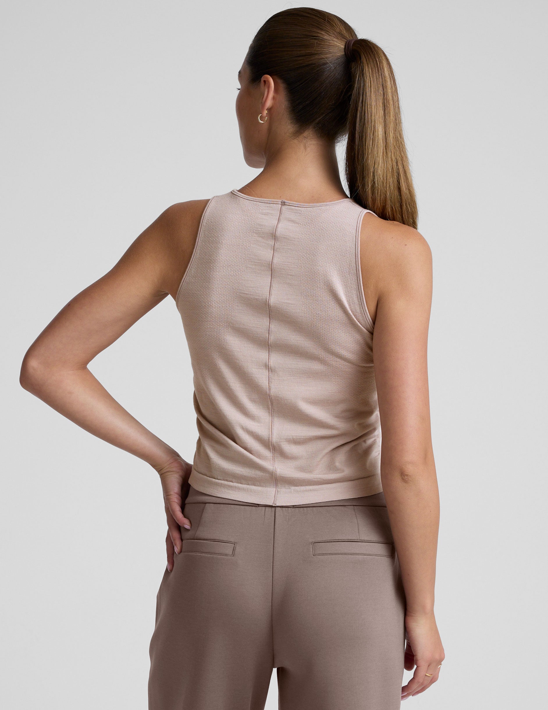 LuxeKnit Merino Wool Racerback Tank - Image 3
