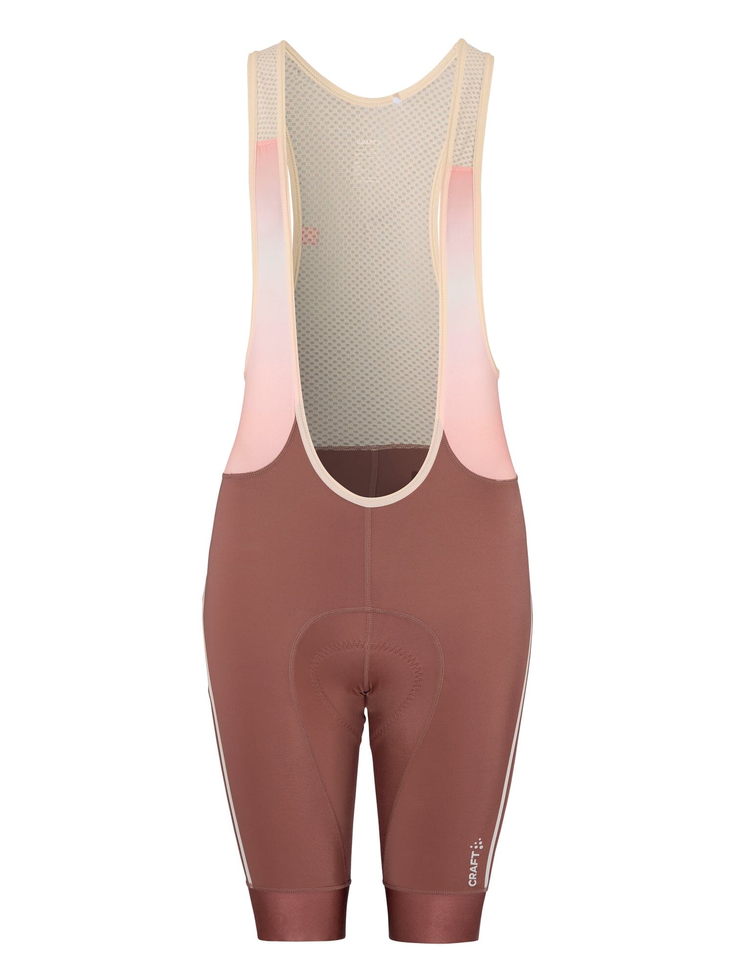 Women's ADV Endur Bib Shorts - Rose Brown/Tofu - Image 9